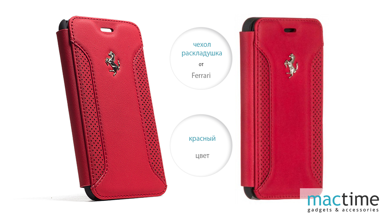Описание Чехла Ferrari F12 для iPhone 6/6S, красный
